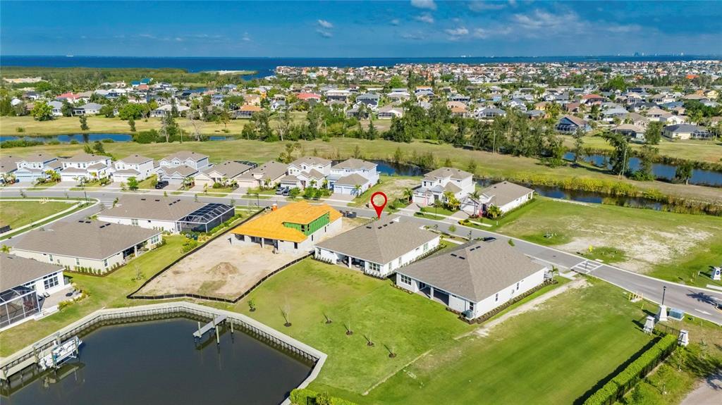 914 Signet Drive Apollo Beach, FL 33572 - Photo 74 of 100 an aerial view of a house with a ocean view