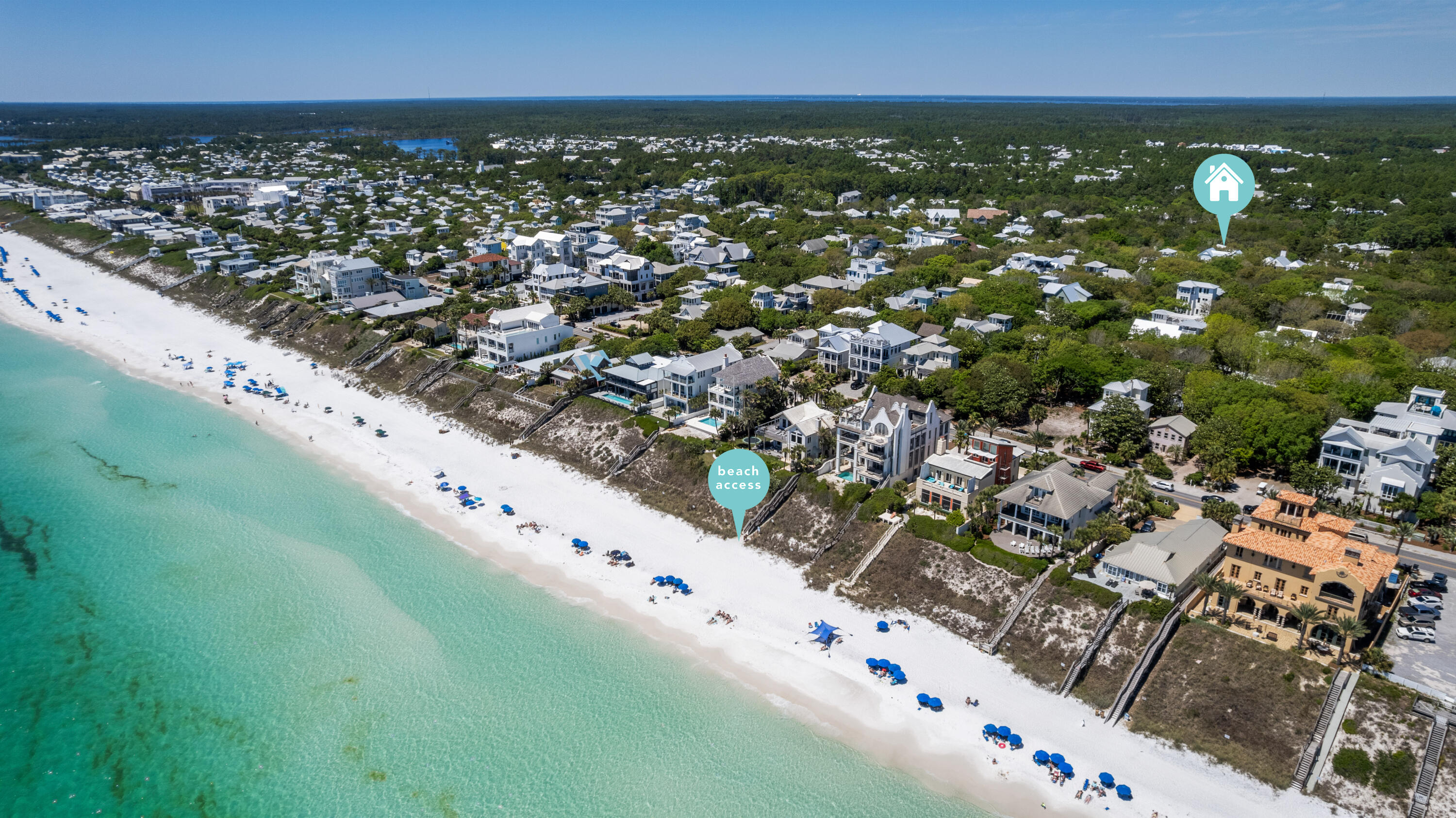 128 Forest Street Santa Rosa Beach, FL 32459 - Photo 81 of 83 Aerial from Beach to 128 Forest St