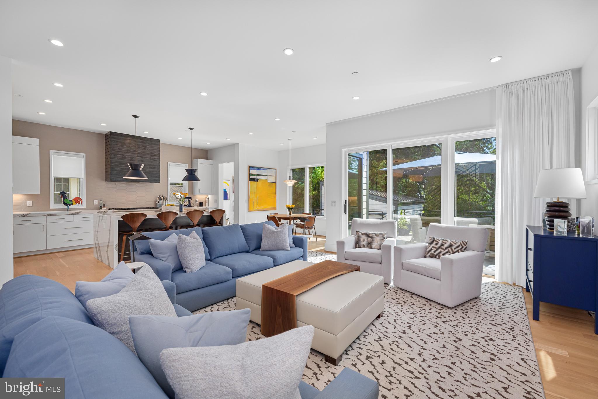 5624 Sherier Place Northwest Washington, DC 20016 - Photo 16 of 60 a living room with furniture and a large window