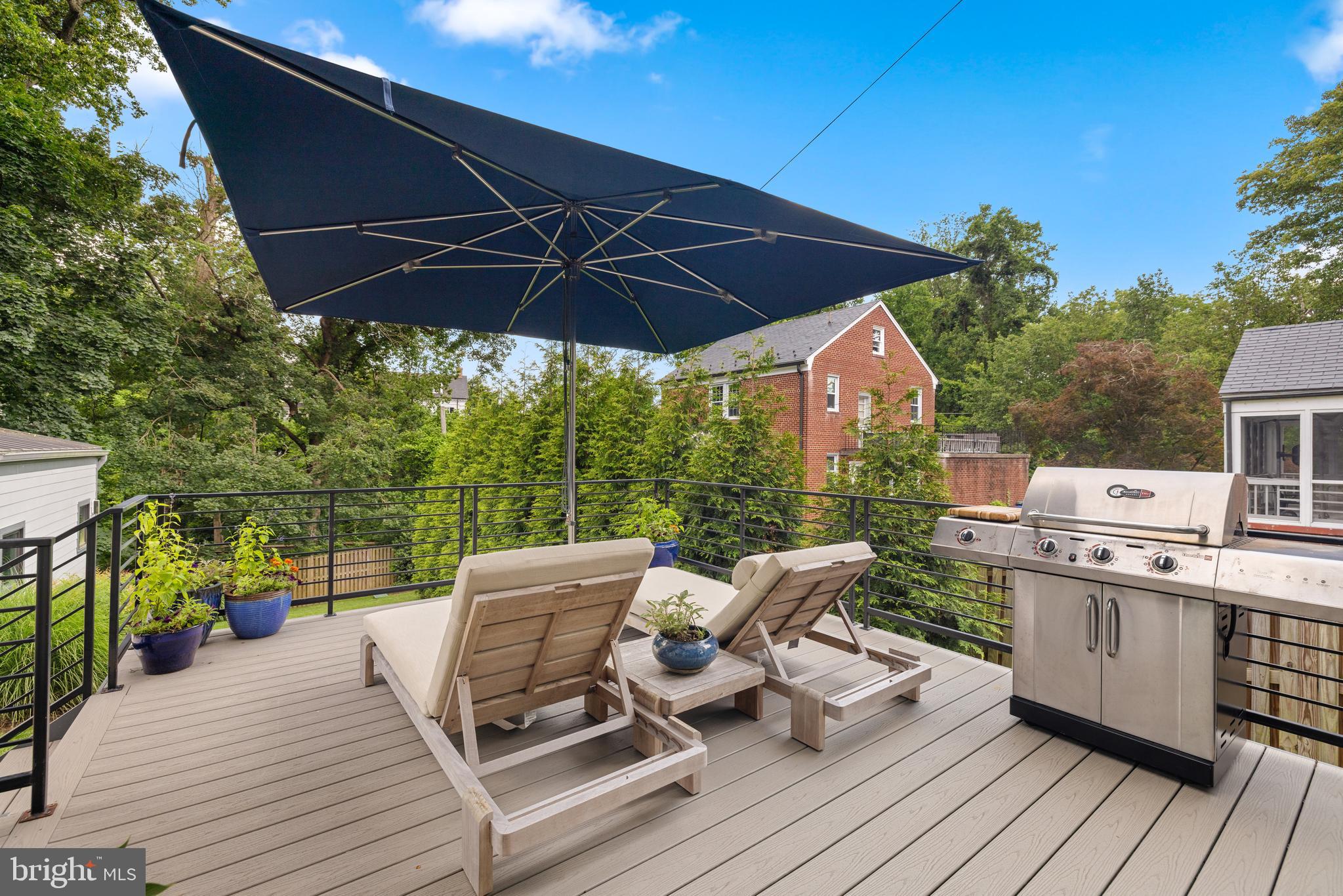 5624 Sherier Place Northwest Washington, DC 20016 - Photo 19 of 60 a view of a patio on the roof deck