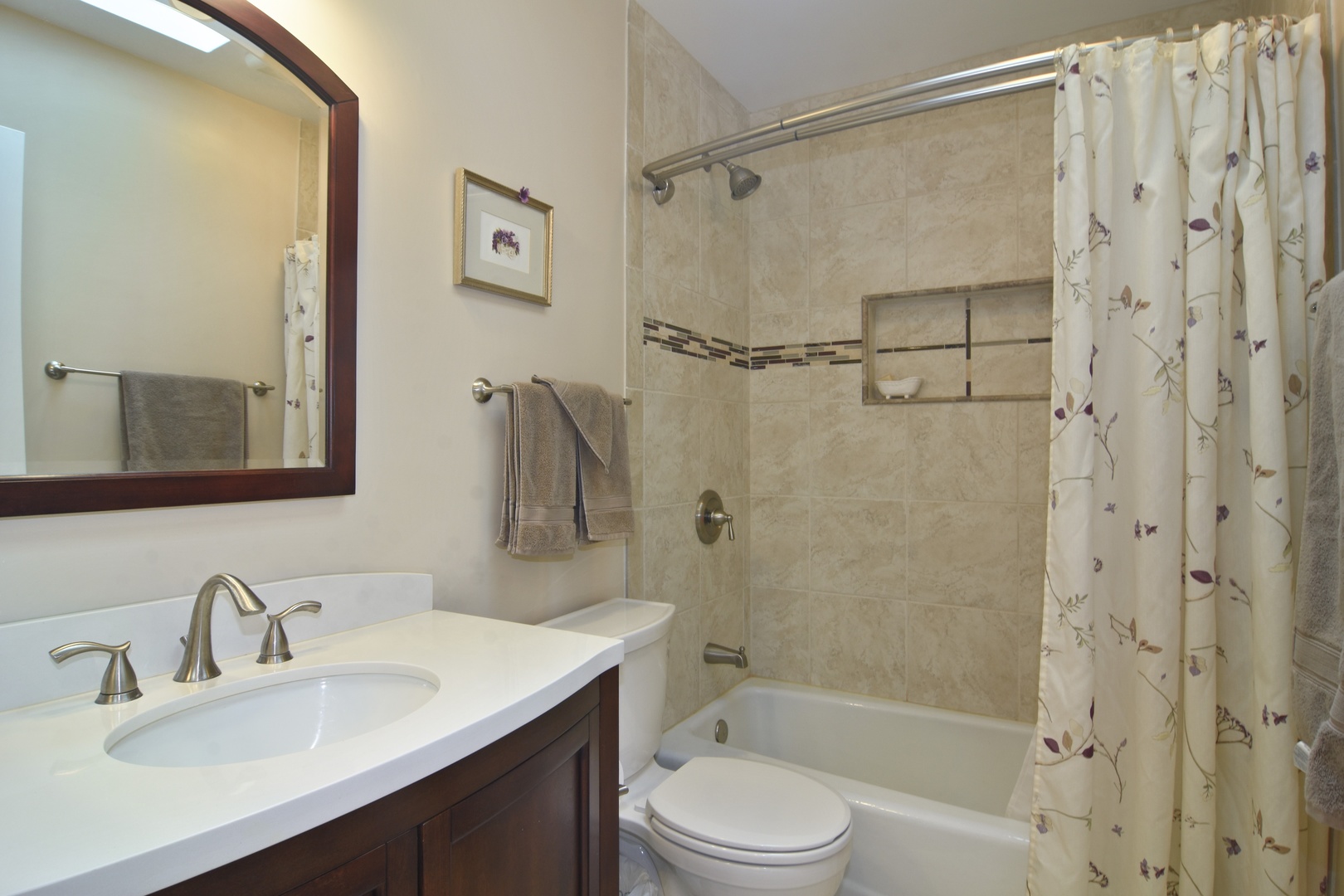 2305 Greenwood Road Northbrook, IL 60062 - Photo 22 of 25 a bathroom with a sink toilet a mirror and shower