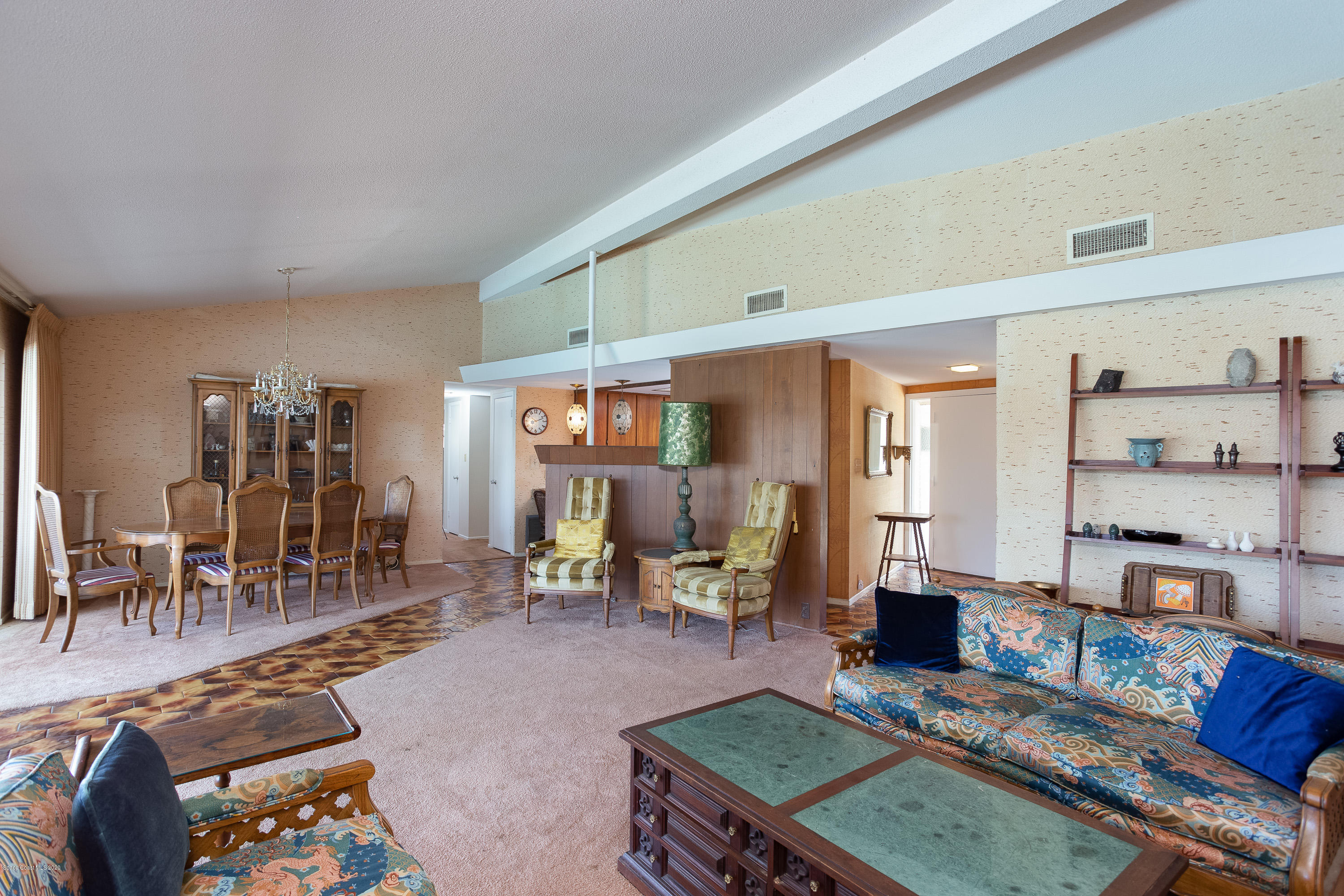 146 Bimini Road Cocoa Beach, FL 32931 - Photo 7 of 24 Vaulted Ceilings in Great Room