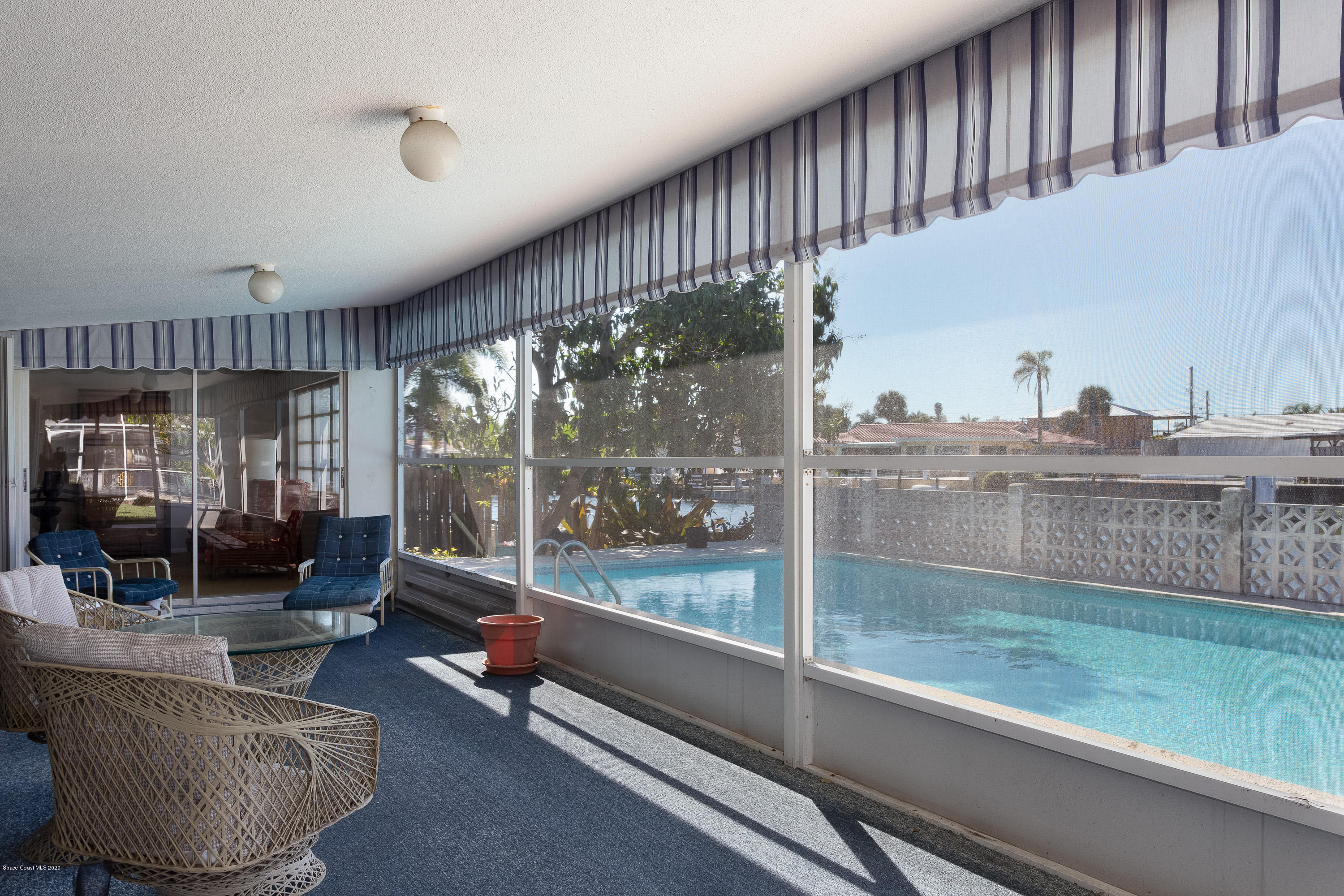 146 Bimini Road Cocoa Beach, FL 32931 - Photo 8 of 24 Rear Screened Patio