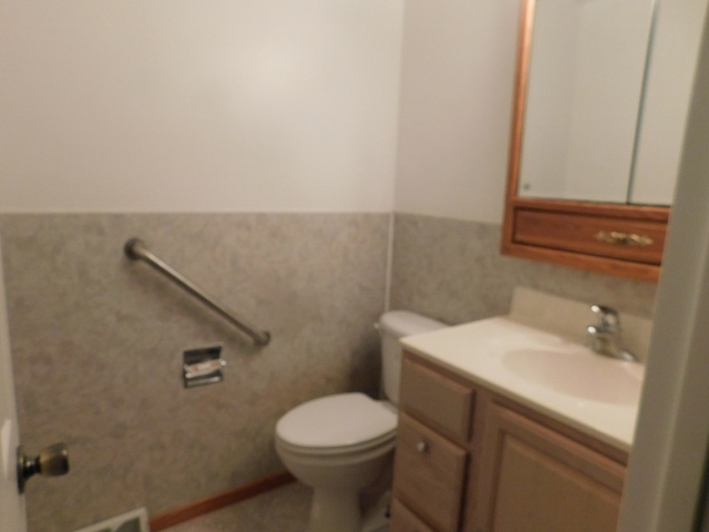 306 Errett Road Rochelle, IL 61068 - Photo 7 of 15 a bathroom with a sink a toilet and a mirror