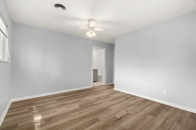wooden floor in an empty room