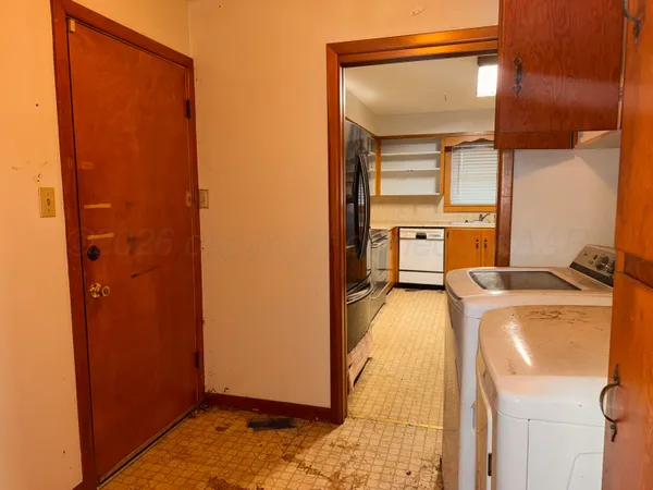 a view of storage and utility room