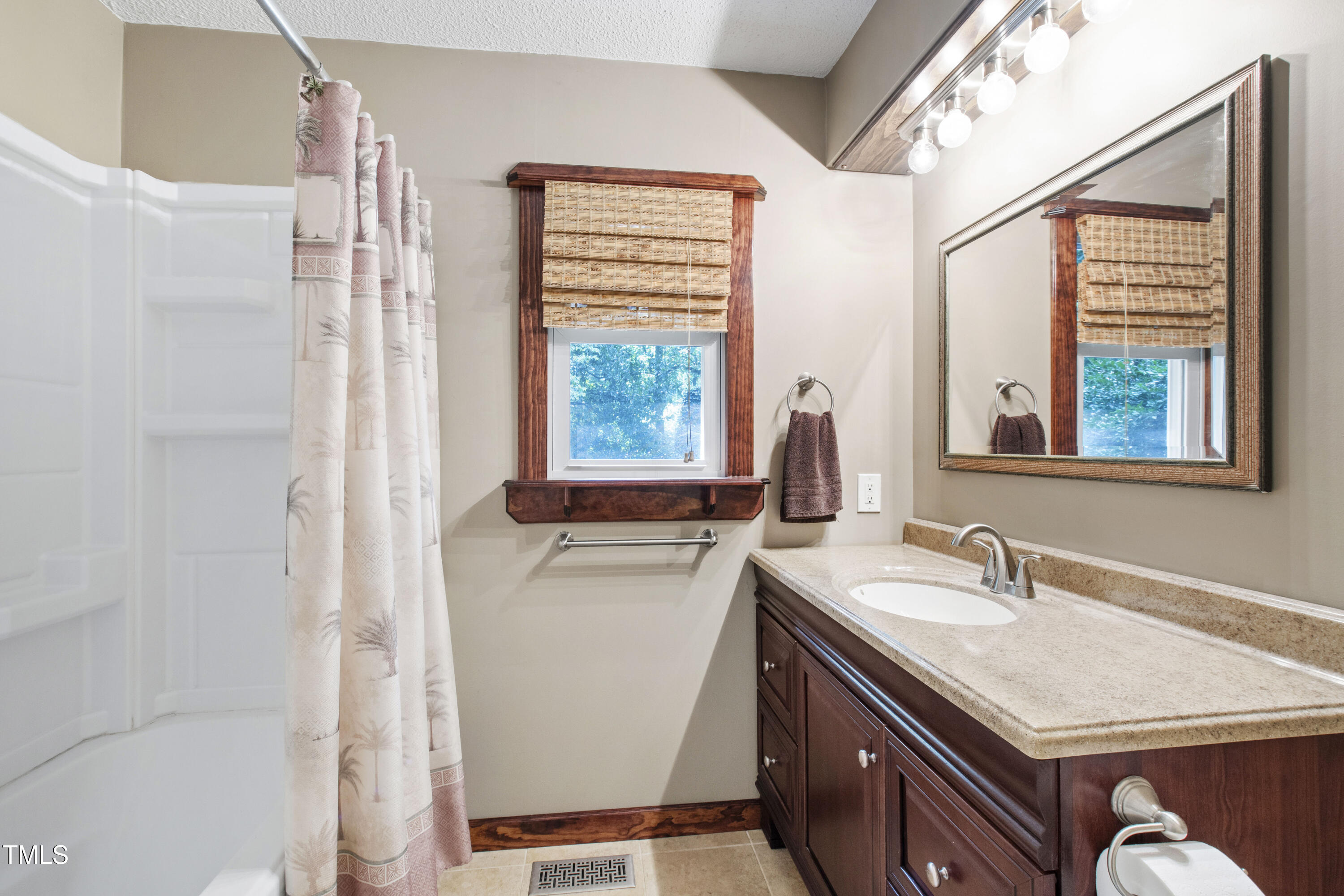 5415 Bradshaw Quarry Road Efland, NC 27243 - Photo 5 of 65 a bathroom with a sink a vanity and a mirror