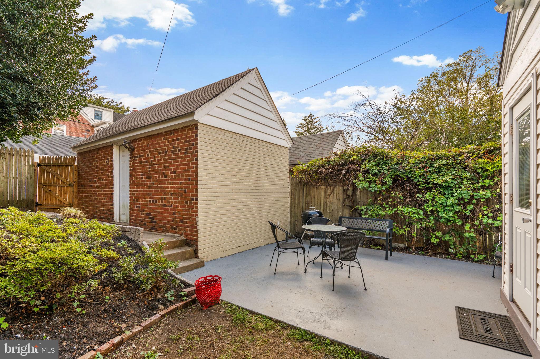 1364 Locust Road Northwest Washington, DC 20012 - Photo 42 of 43 Patio & Garage