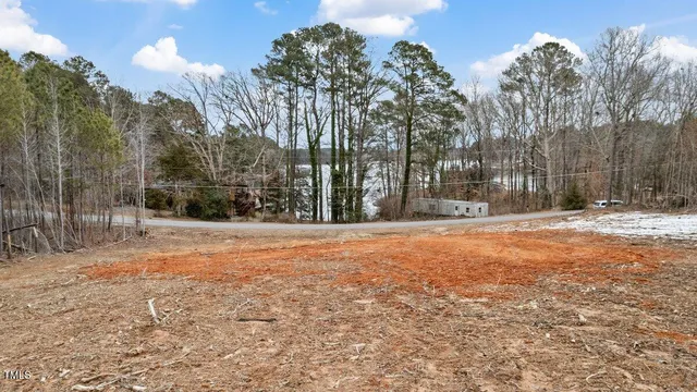 a view of a backyard of a house
