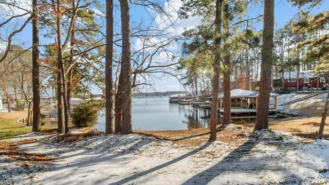 a view of a backyard of the house