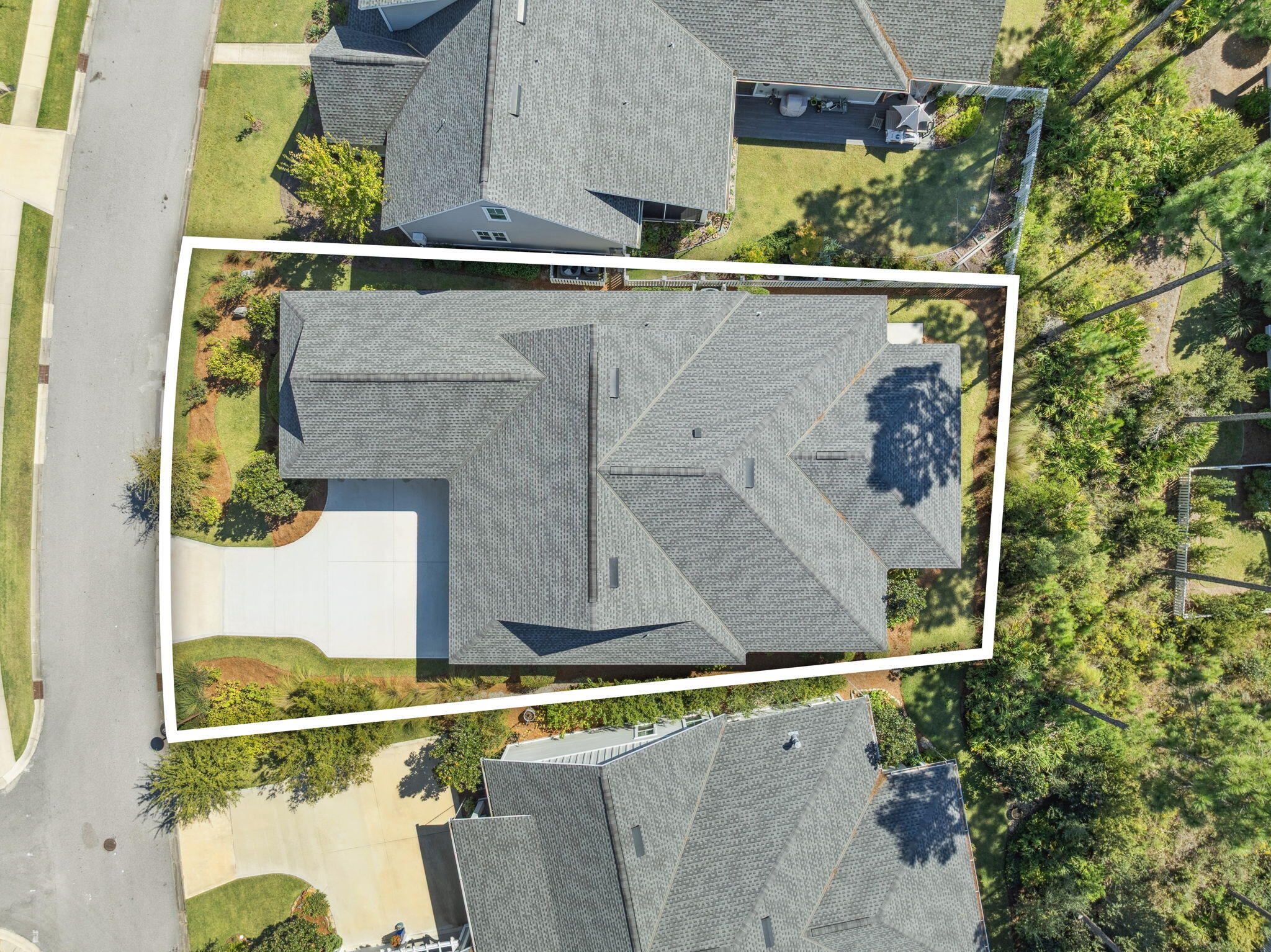 184 Trailhead Drive Inlet Beach, FL 32461 - Photo 4 of 49 an aerial view of a house with a garden