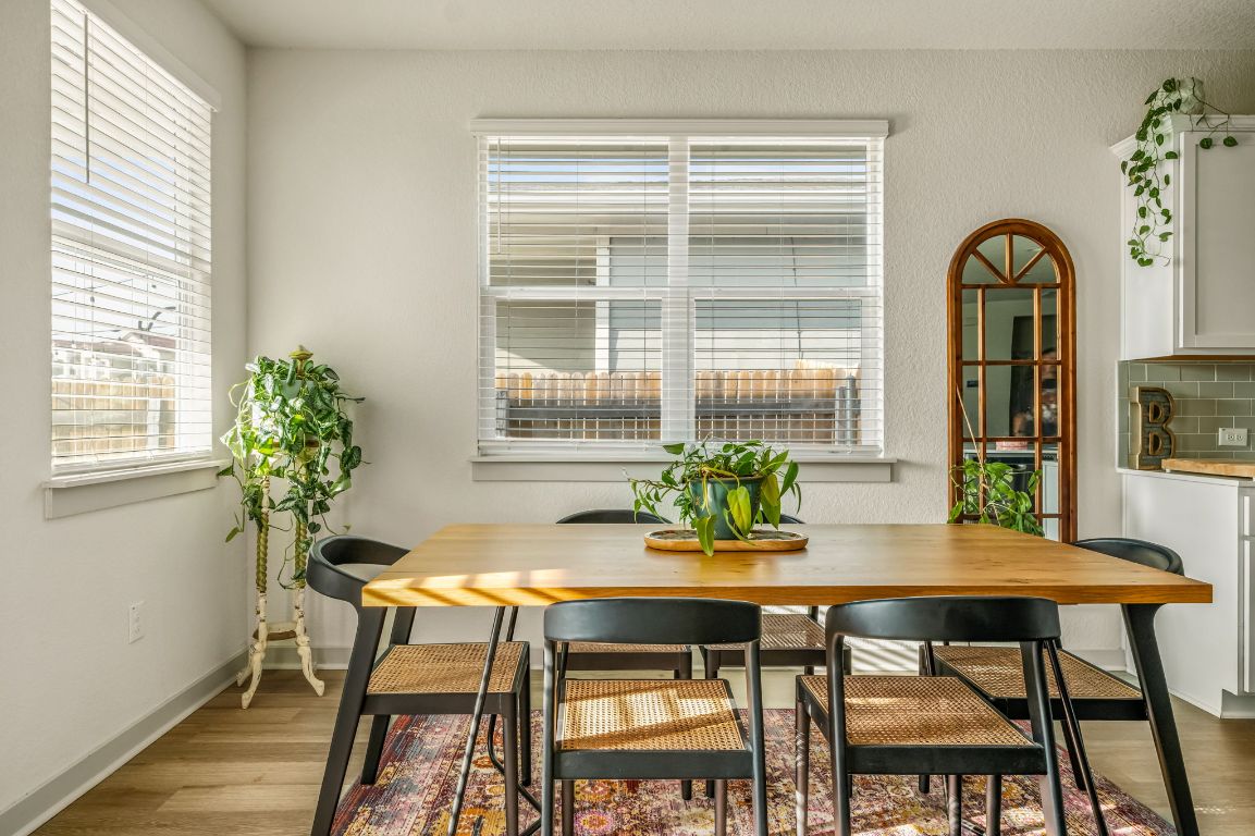 10002 Baden Lane Austin, TX 78754 - Photo 10 of 28 Dining space featuring light wood-style flooring