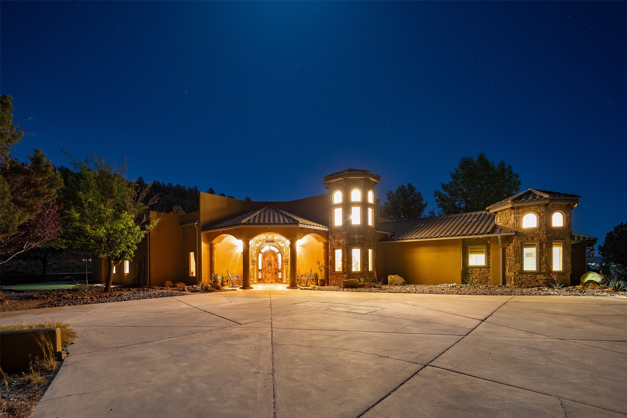 3120 Little Walnut Road Silver City, NM 88061 - Photo 81 of 88 Exterior Front Facade Evening