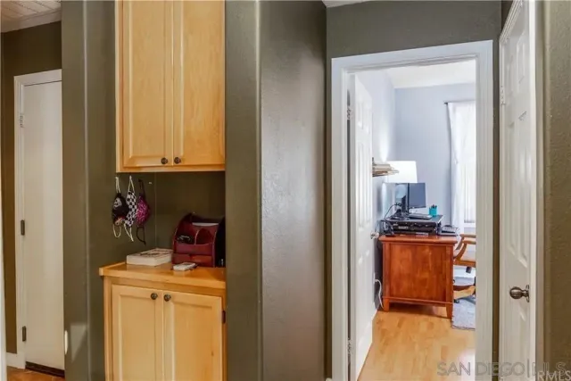 a view of storage and utility room