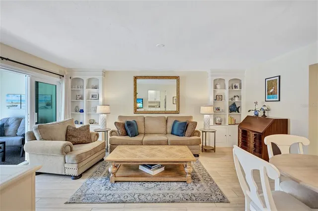 a living room with furniture and a couch