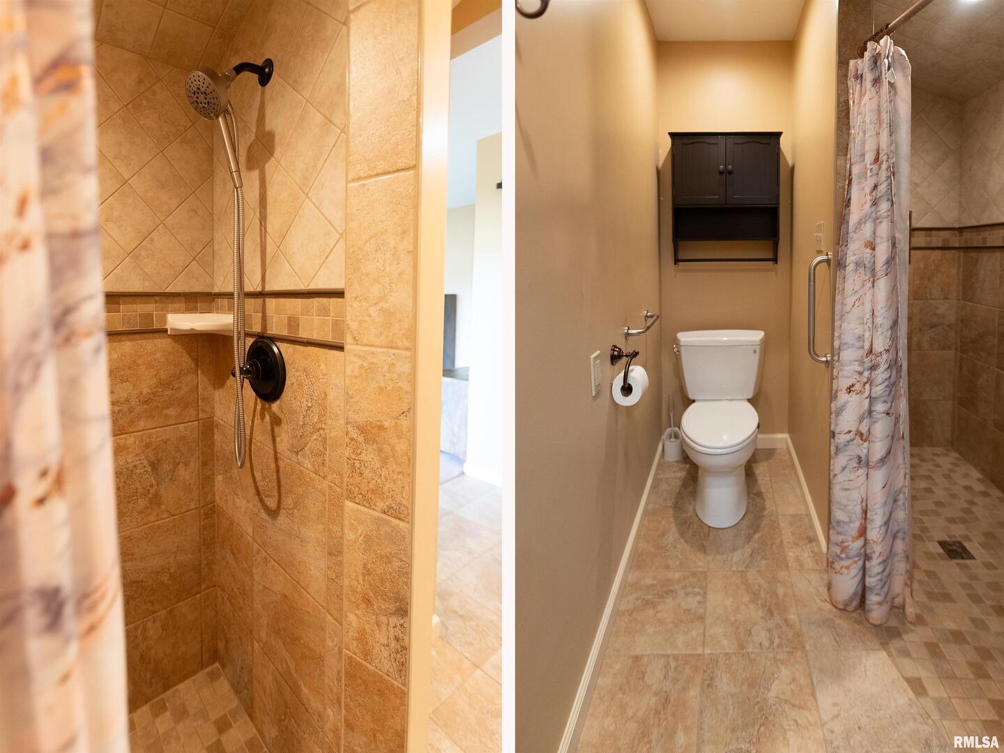 9784 Highway 127 Murphysboro, IL 62966 - Photo 30 of 60 a bathroom with a toilet and a shower