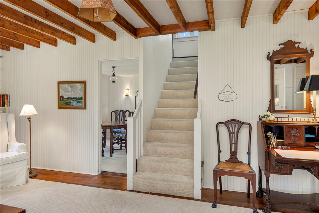 6 Chapel Lane Westerly, RI 02891 - Photo 16 of 24 Staircase leads to two bedrooms and one bath upstairs