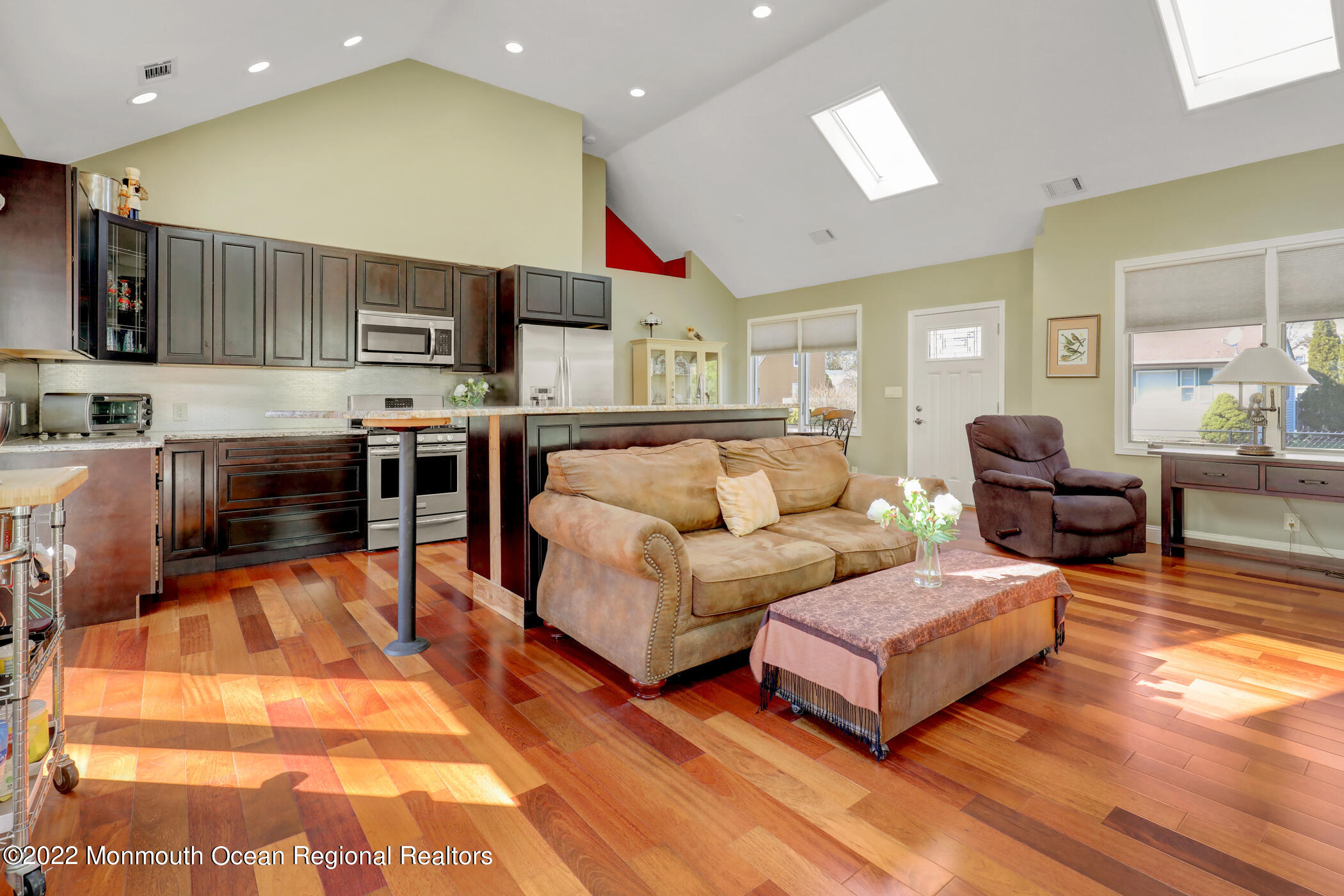 241 Timberline Road Toms River, NJ 08753 - Photo 15 of 29 a living room with stainless steel appliances furniture wooden floor and a view of kitchen