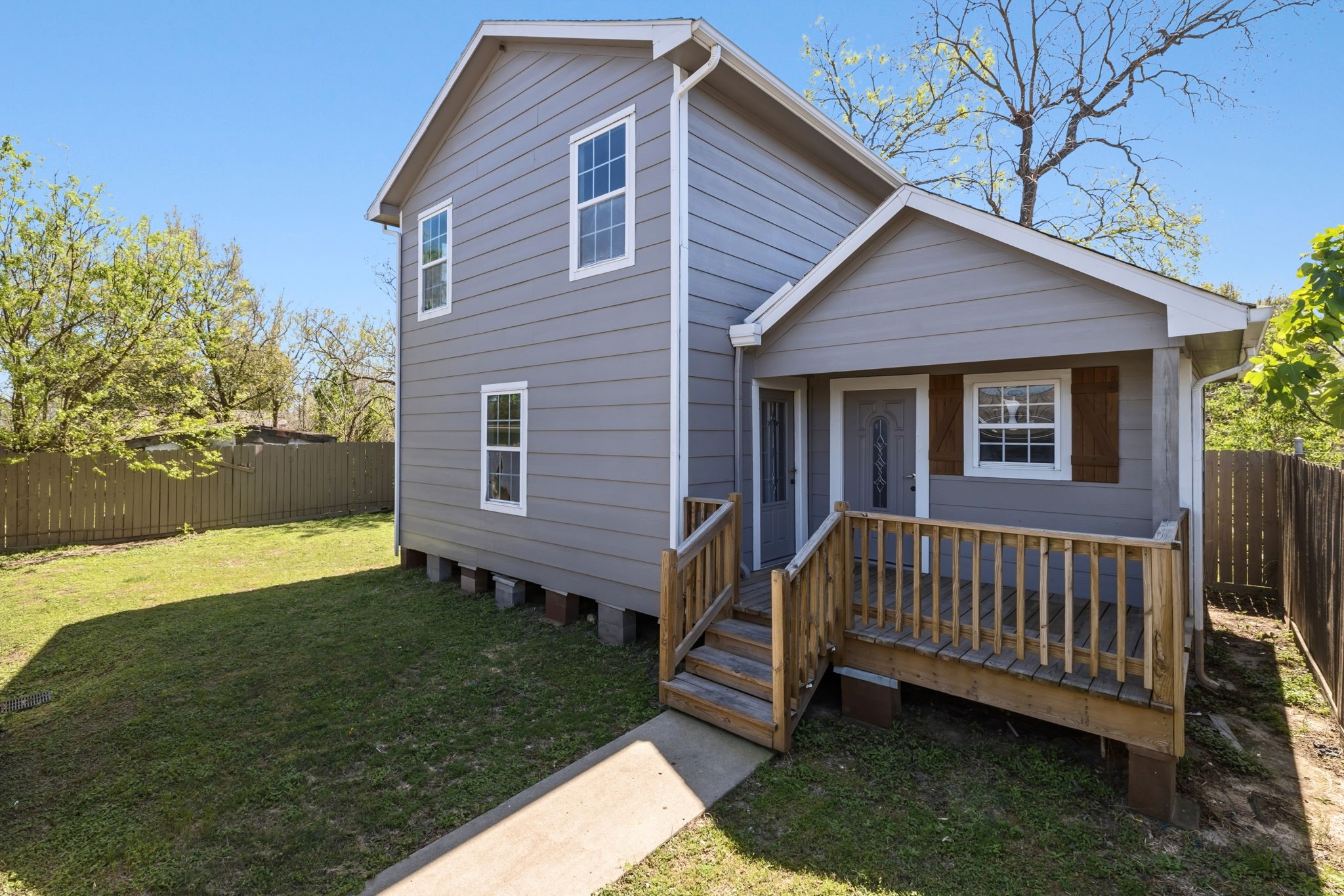 4422 Sandydale Lane Houston, TX 77039 - Photo 17 of 36 a view of backyard with deck
