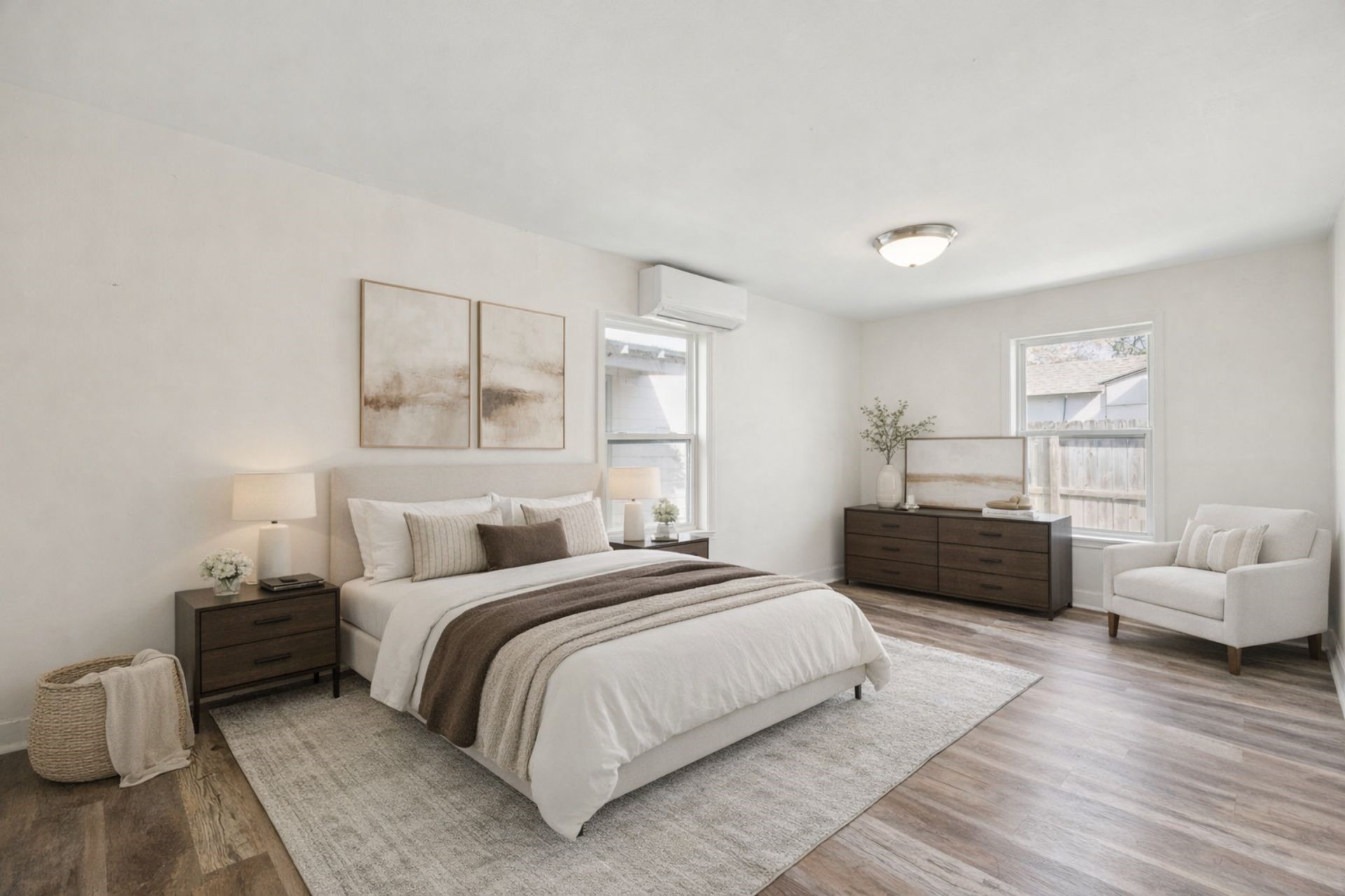 7019 Bonham Street Houston, TX 77020 - Photo 6 of 17 a bedroom with a bed and a couch