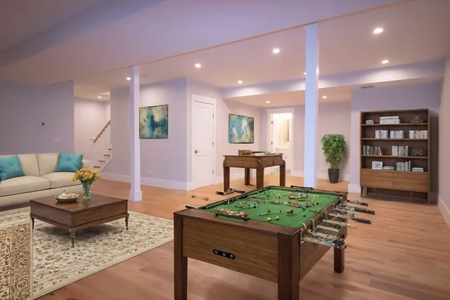 a view of a workspace with furniture