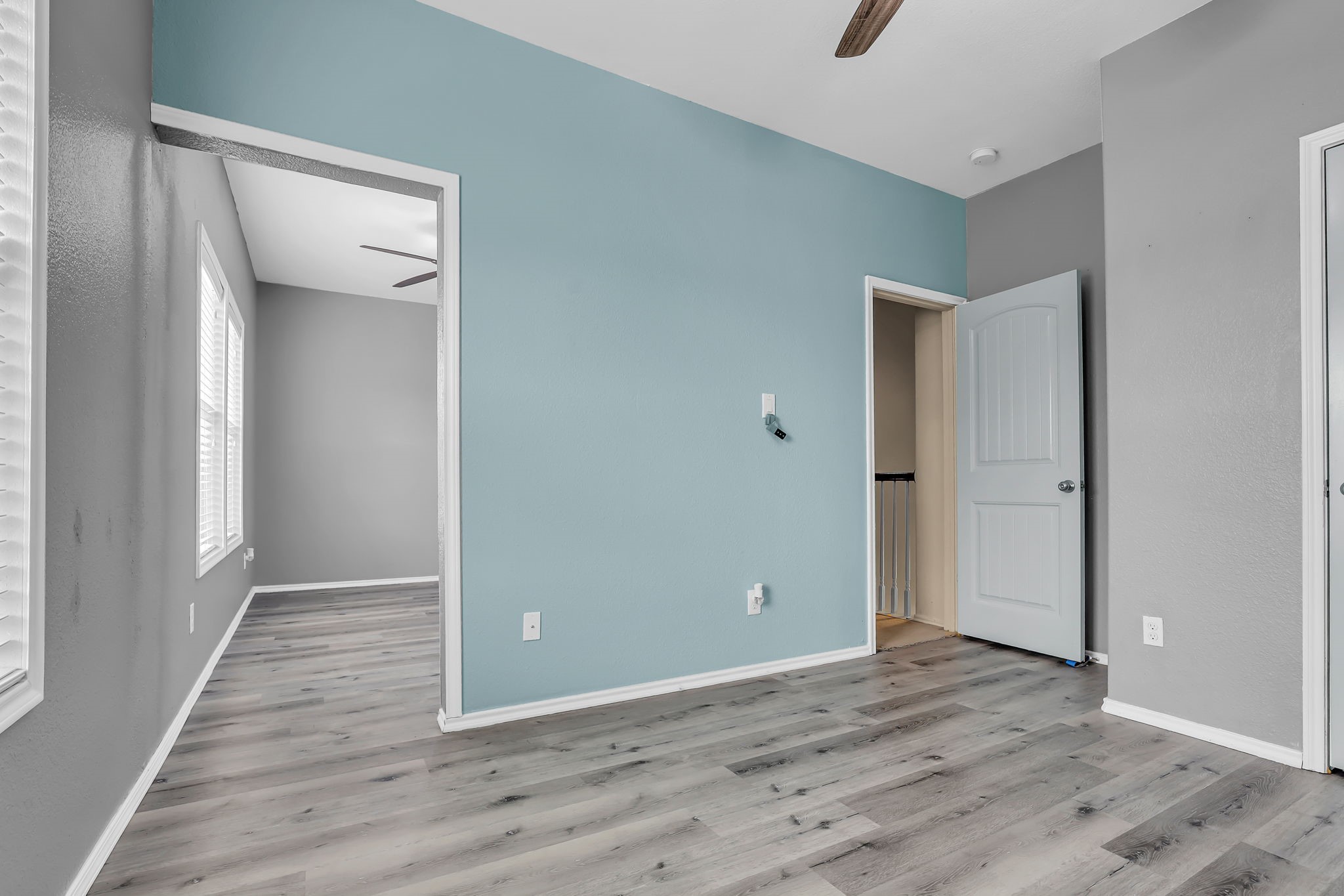 21307 Carleen Creek Trail Spring, TX 77379 - Photo 12 of 25 Alternate view of the bedroom, features light wood flooring, has an open doorway leading to the addition of this room!