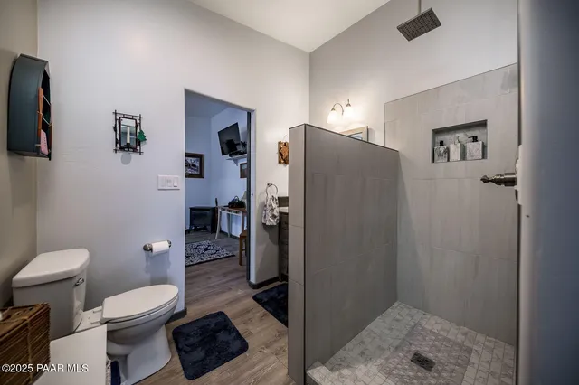 a view of front door with furniture