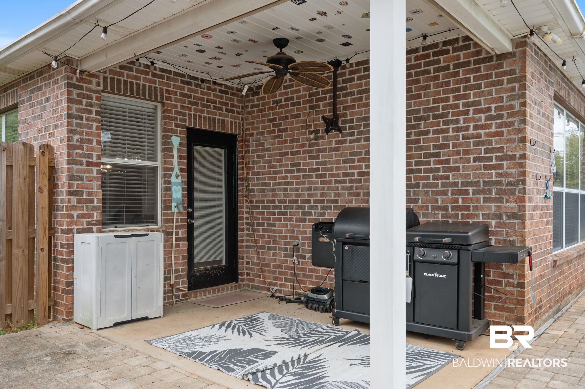 1287 Pembroke Way Foley, AL 36535 - Photo 34 of 39 View of patio / terrace with ceiling fan and grilling area