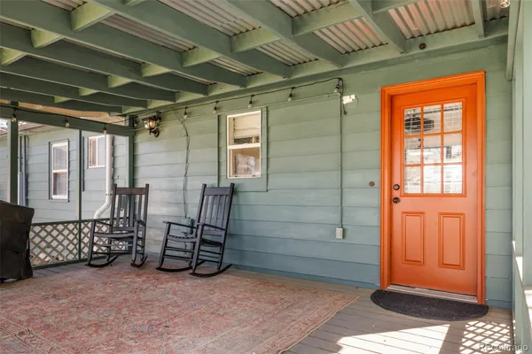 a view of front door