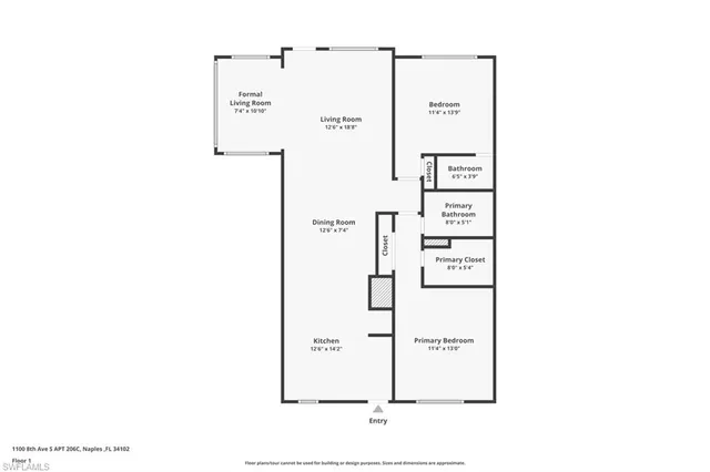$720,000 | 1100 8th Avenue South, Unit 206C, Naples, FL 34102