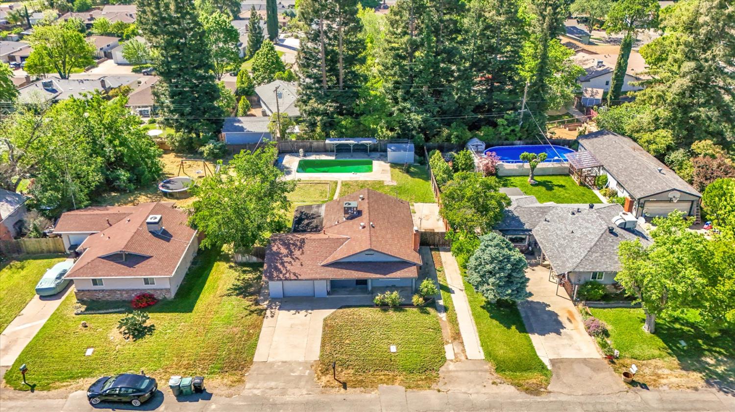 3543 Tarro Way Carmichael, CA 95608 - Photo 36 of 42 an aerial view of a house with garden space ocean view