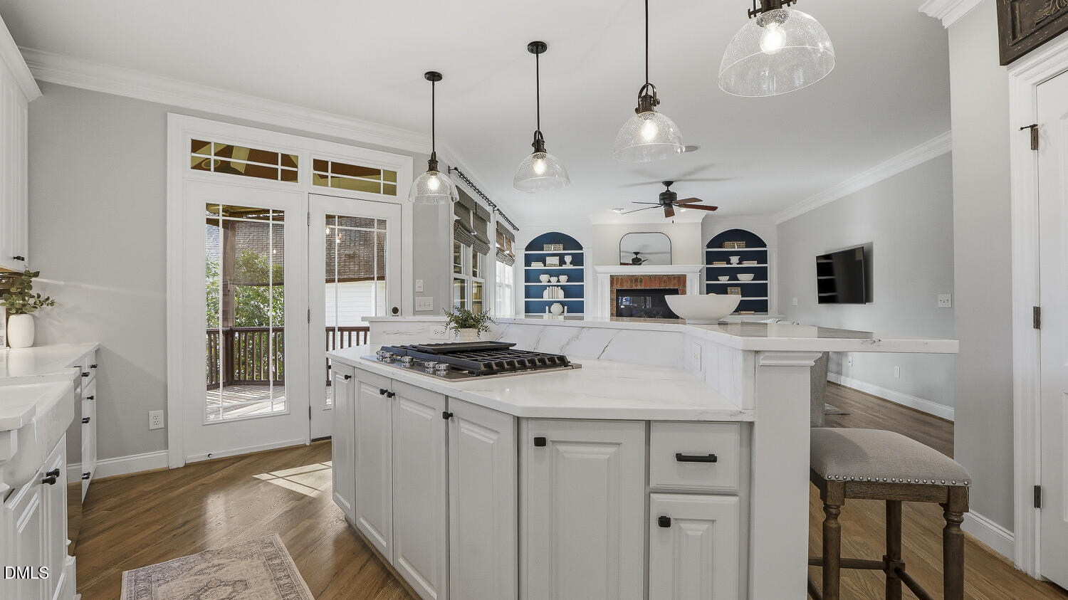 3124 Briar Stream Run Raleigh, NC 27612 - Photo 11 of 57 a kitchen with stainless steel appliances granite countertop a stove and a refrigerator