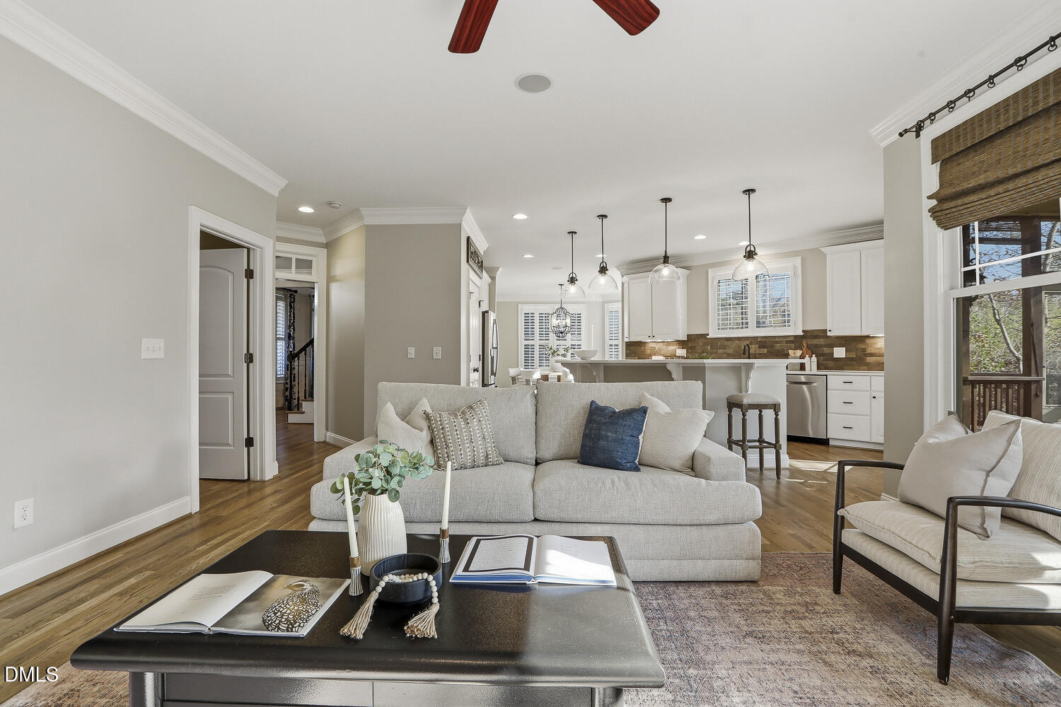 3124 Briar Stream Run Raleigh, NC 27612 - Photo 28 of 57 a living room with furniture kitchen view and a window