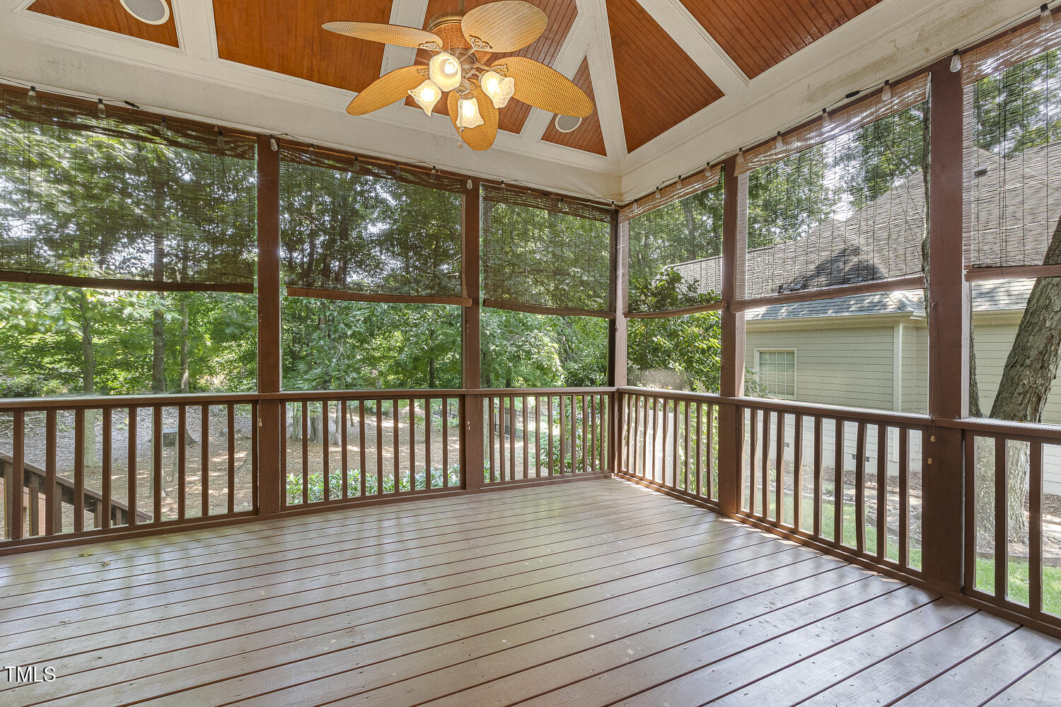 3124 Briar Stream Run Raleigh, NC 27612 - Photo 53 of 57 a view of a balcony with wooden floor