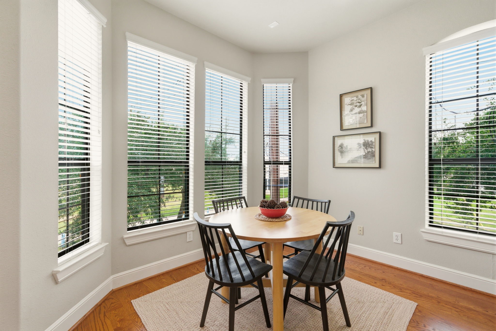 2110 Shearn Street, Unit 16 Houston, TX 77007 - Photo 11 of 37 Enjoy delicious meals at this dining space surrounded by plenty of WINDOWS / natural light! Mature trees at the height of these second floor windows making it a great view out the windows!