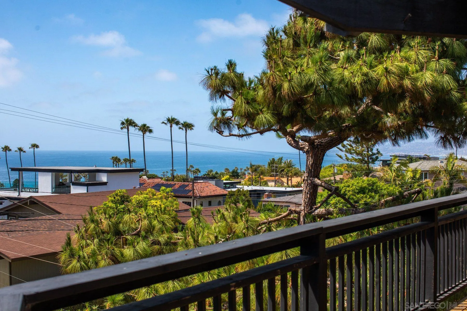 1005 Cornish Drive San Diego, CA 92107 - Photo 16 of 71 a view of a garden from a balcony