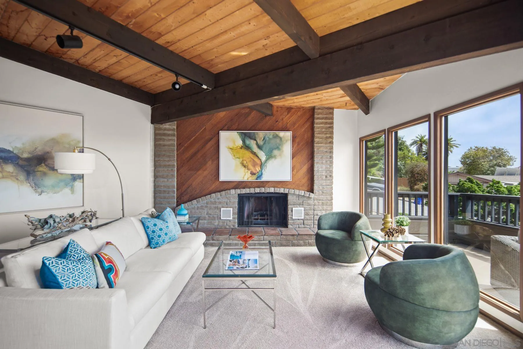 1005 Cornish Drive San Diego, CA 92107 - Photo 5 of 71 a living room with furniture and a large window