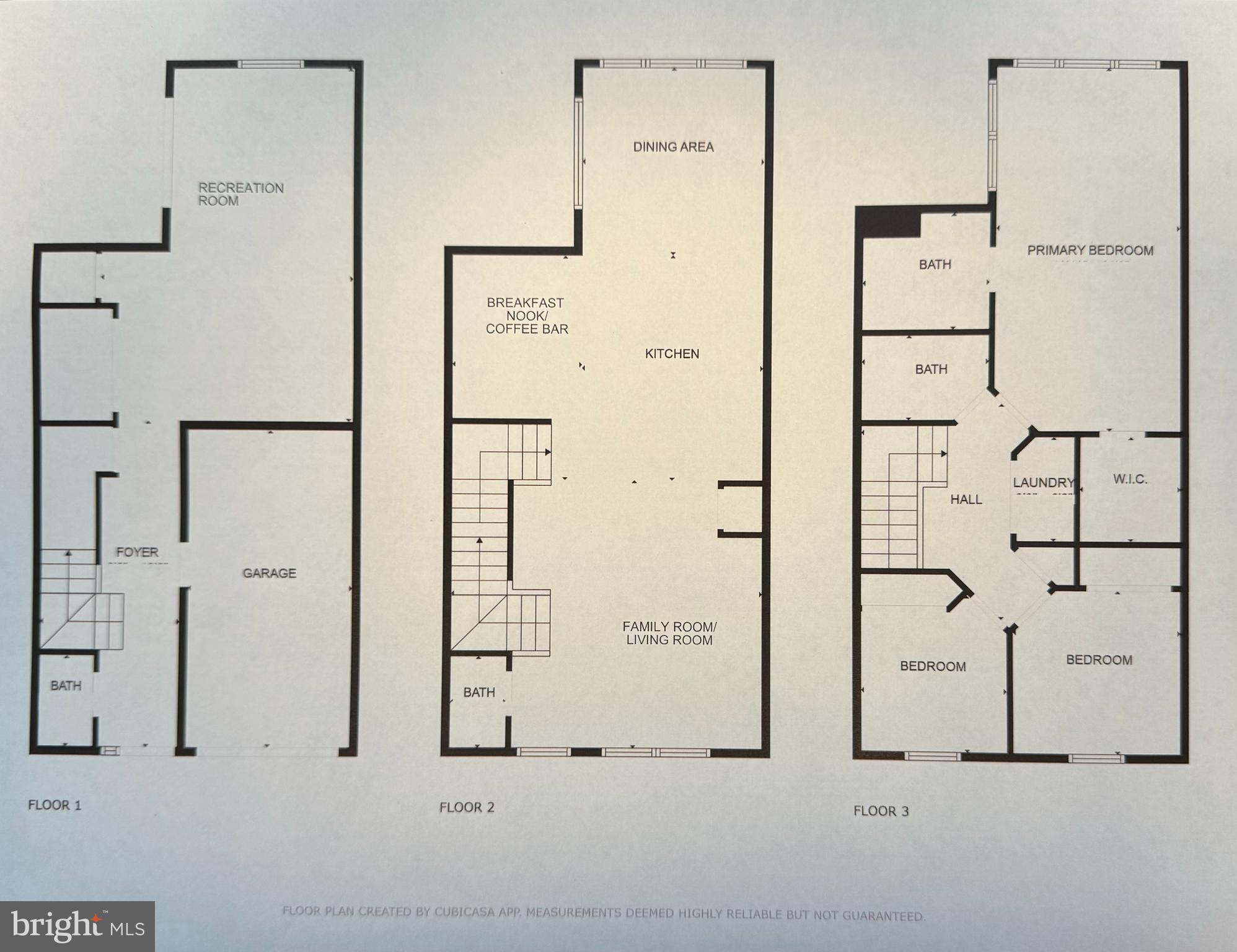 1244 Fenwick Road Aberdeen, MD 21001 - Photo 51 of 51 All three levels floor plan