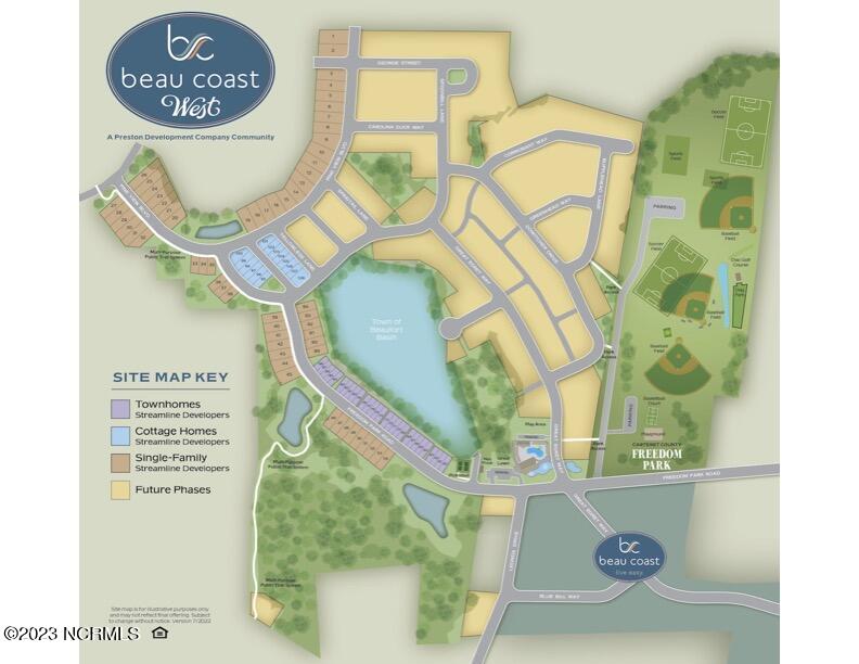 109 Freedom Park Road Beaufort, NC 28516 - Photo 3 of 5 Beau Coast West Map