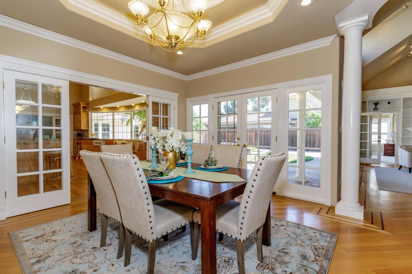 20585 Scofield Drive Cupertino, CA 95014 - Photo 11 of 32 a view of a dining room with furniture window and wooden floor