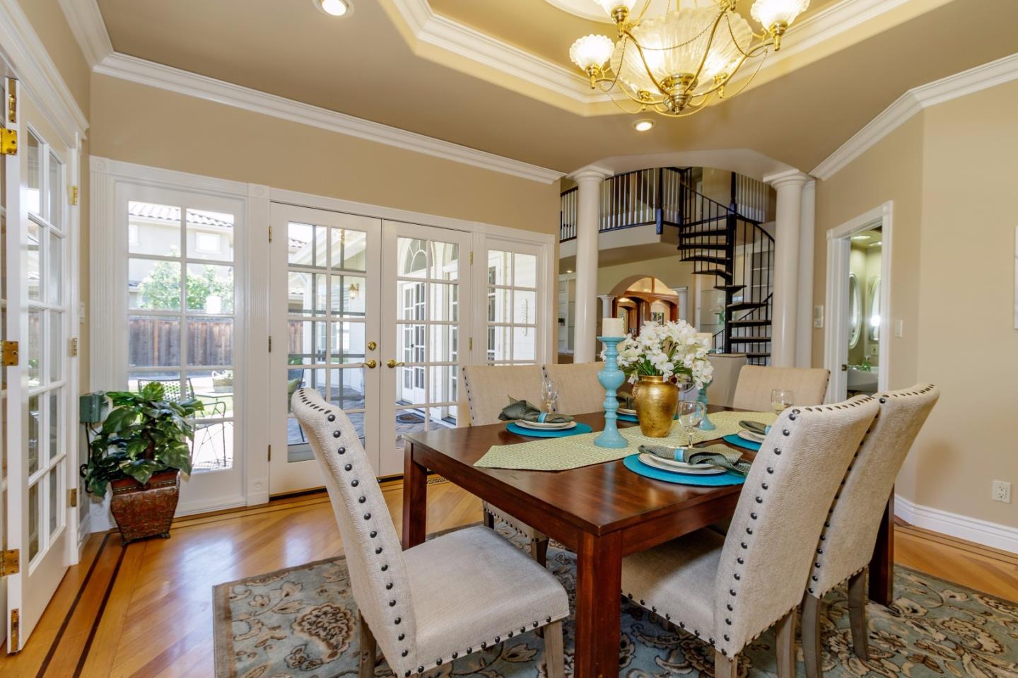 20585 Scofield Drive Cupertino, CA 95014 - Photo 10 of 32 a view of a dining room with furniture window and wooden floor