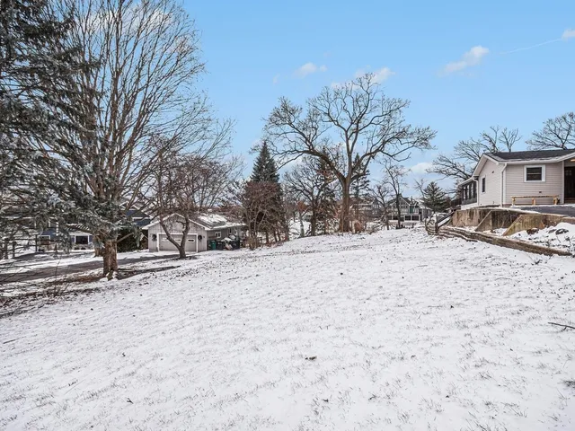 a street view covered with snow