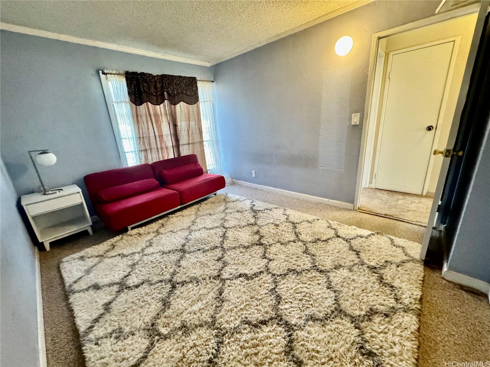 87-122 Helelua Street, Unit C201 Waianae, HI 96792 - Photo 9 of 19 a living room with a couch and a rug