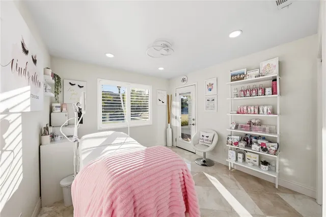 a view of a terrace with chairs