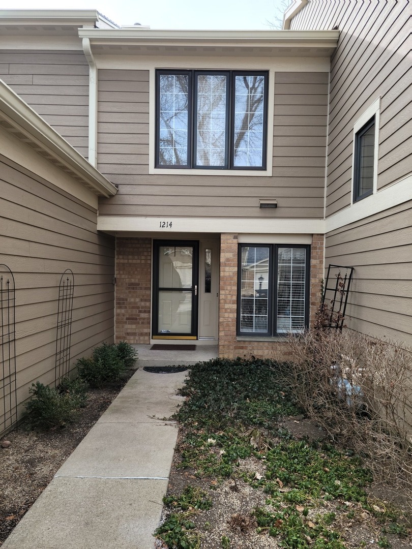 a front view of a house