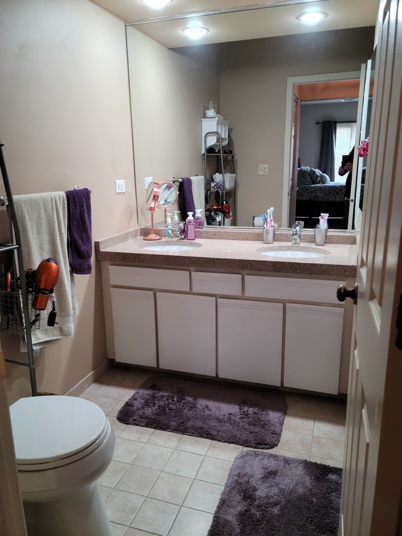 1214 Gulfstream Parkway, Unit 1 Libertyville, IL 60048 - Photo 8 of 10 a bathroom with a sink a toilet and mirror