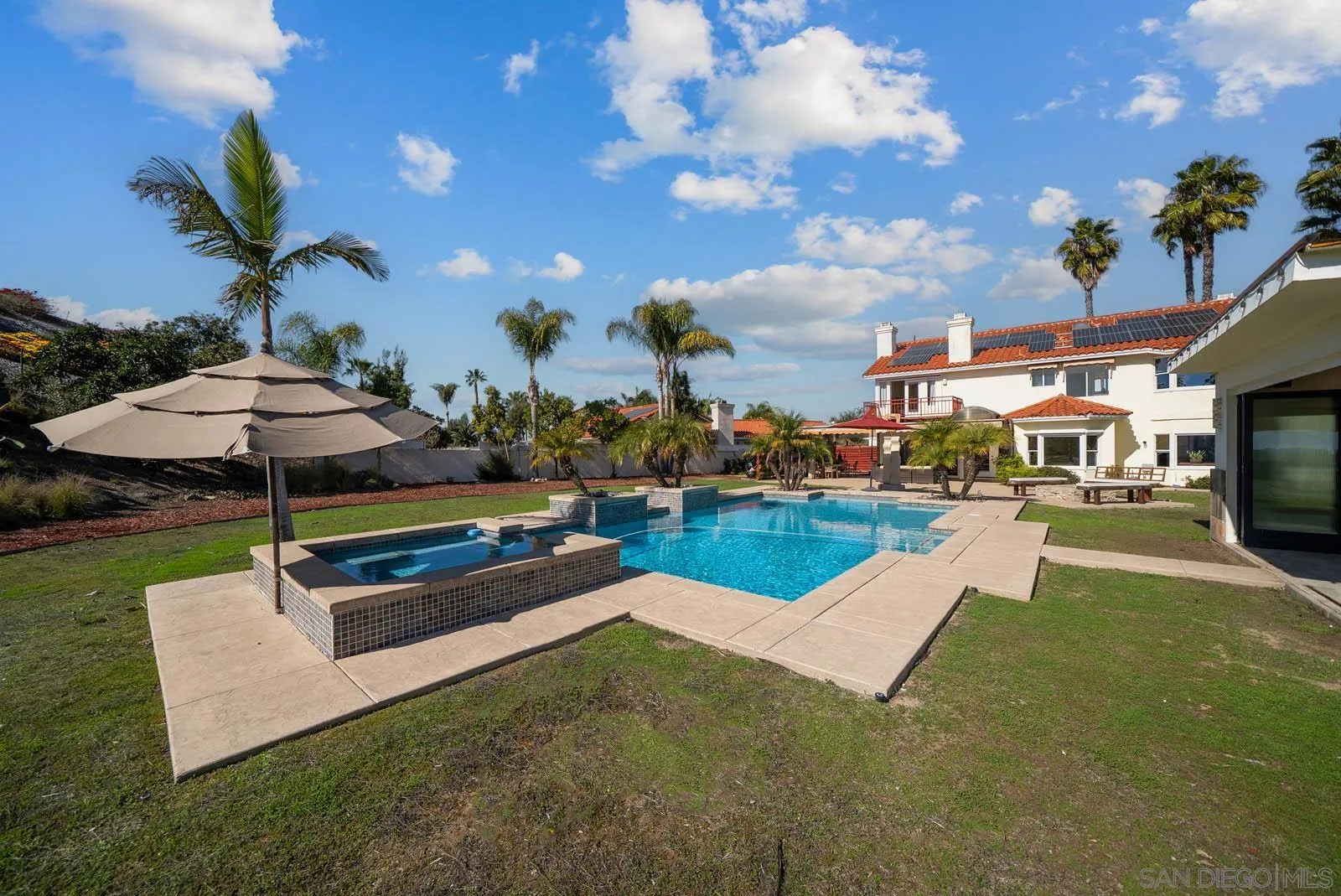 308 Crestview Drive Bonita, CA 91902 - Photo 31 of 37 a swimming pool with outdoor seating and yard