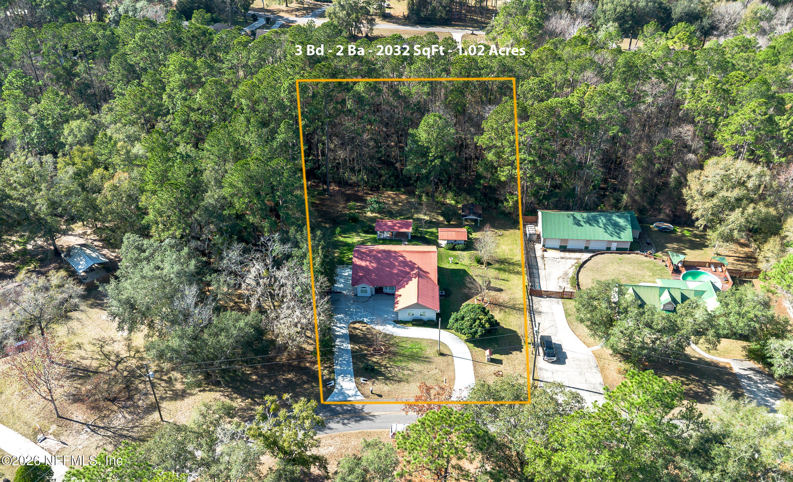 2781 Camel Circle Middleburg, FL 32068 - Photo 41 of 43 Drone Front View