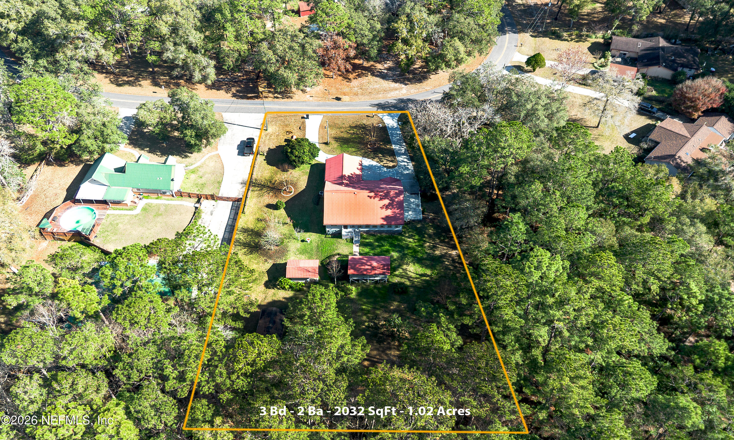 2781 Camel Circle Middleburg, FL 32068 - Photo 42 of 43 Drone Rear View