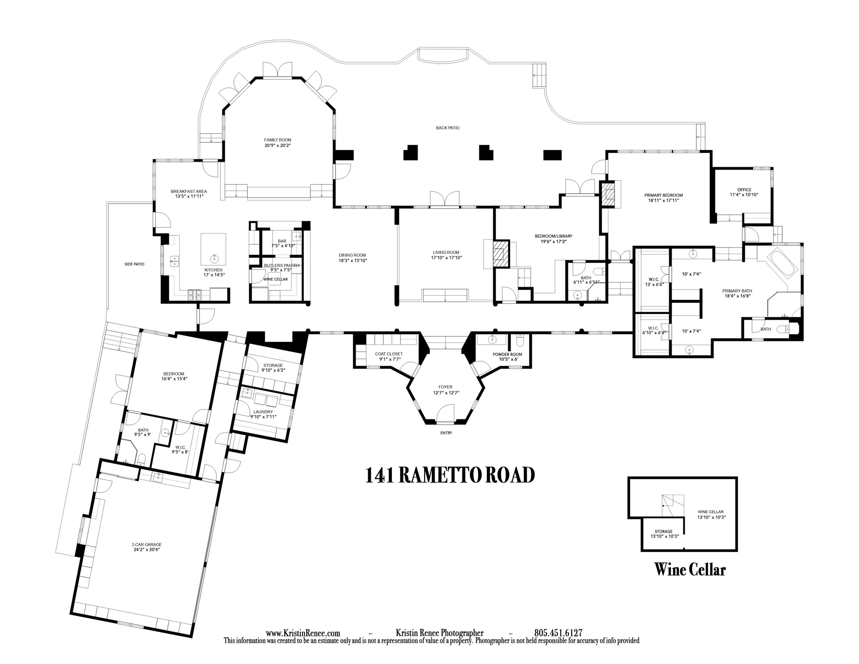 141 Rametto Road Santa Barbara, CA 93108 - Photo 44 of 44 Floorplan